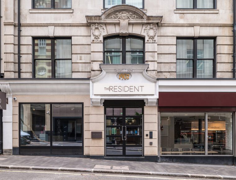 The entrance of The Resident Covent Garden