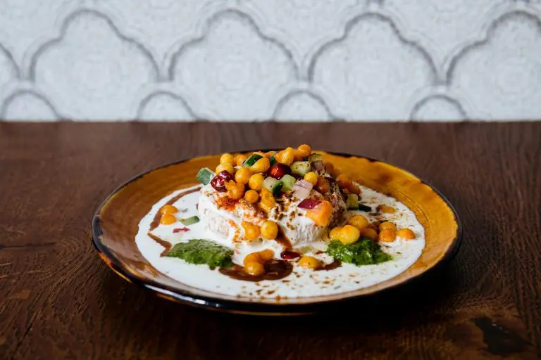 A plate of Cinnamon Bazaar Chaat