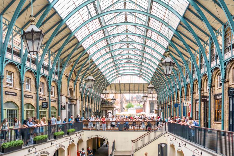 The Piazza Market in Covent Garden