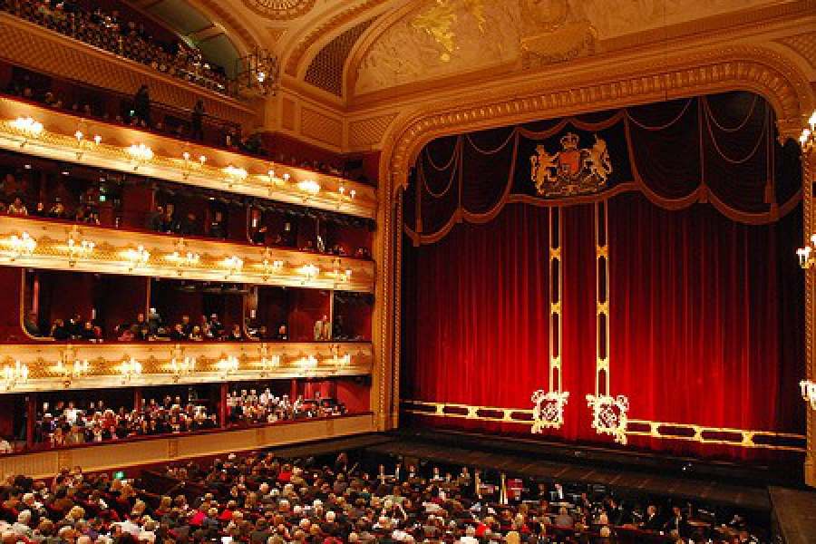 The Royal Opera House, filled with an audience.