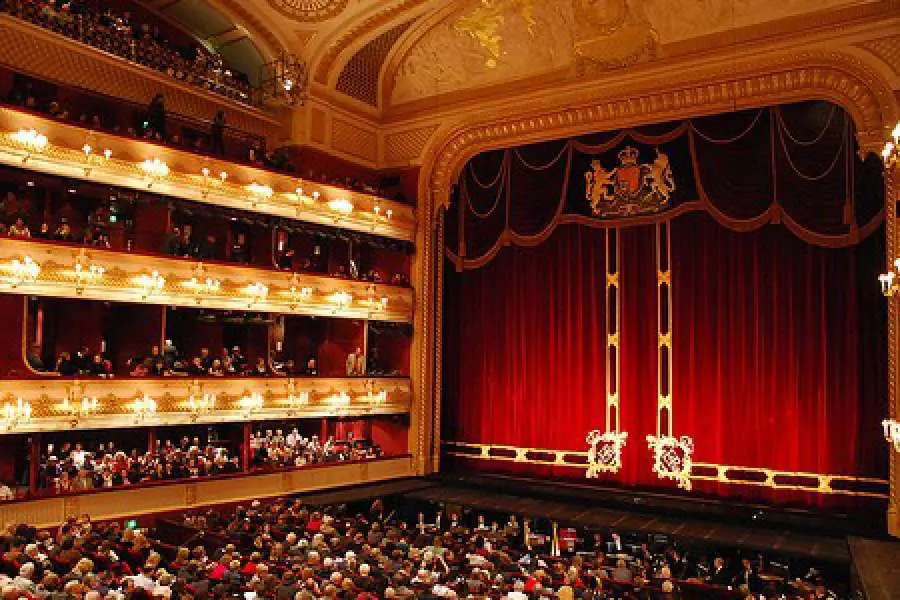 The Royal Opera House, filled with an audience.