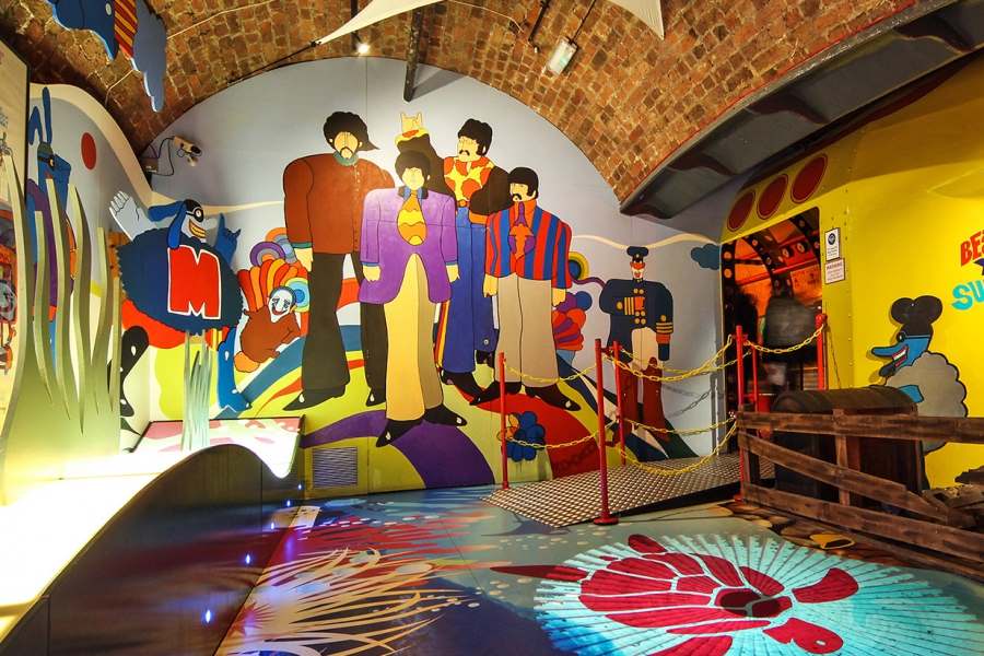 The inside of Beatles Story Museum