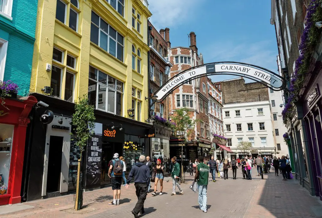 An entrance into Carnaby Street.