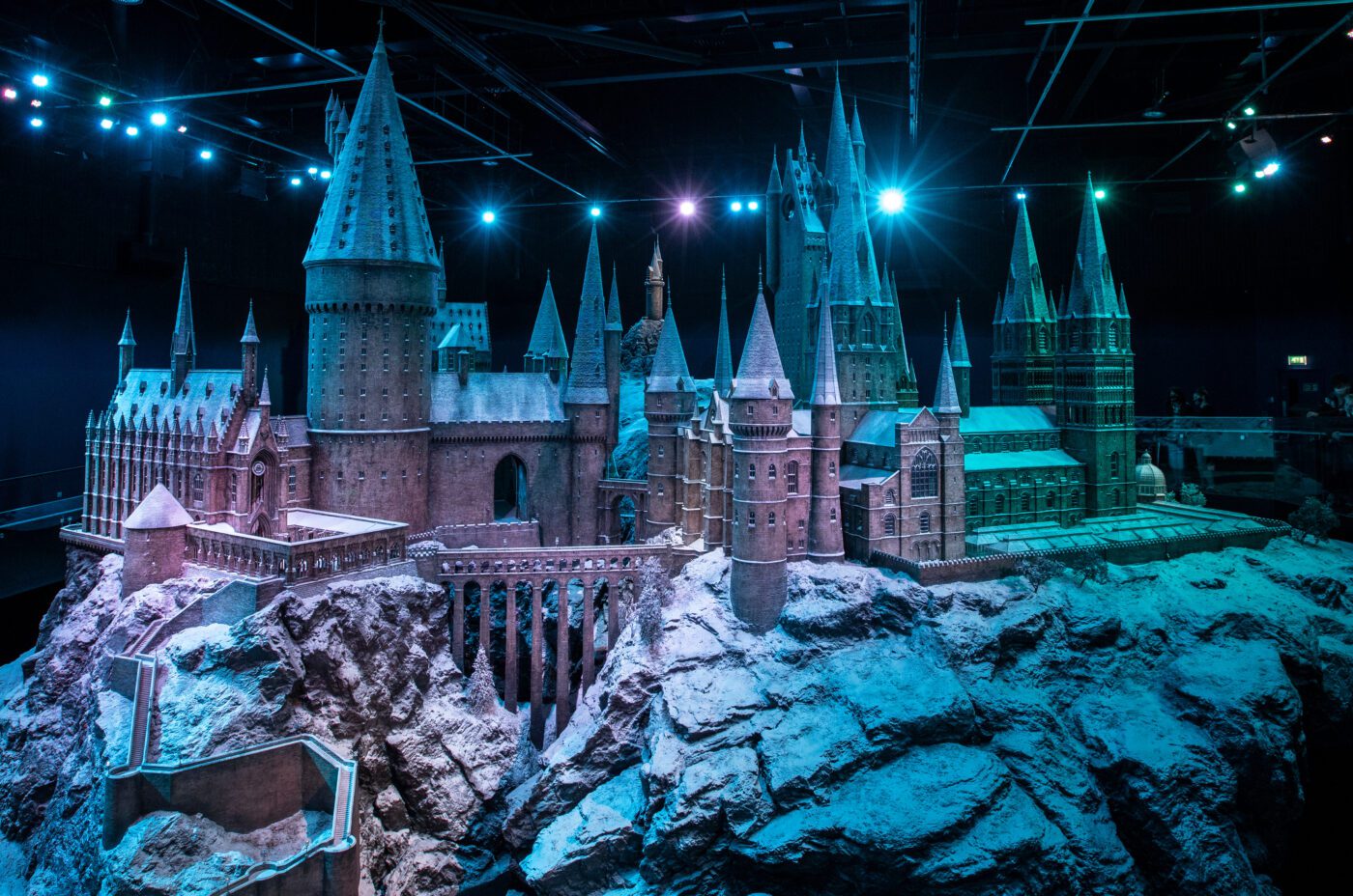 Hogwarts Castle in the Snow at the Making of Harry Potter Studio Tour