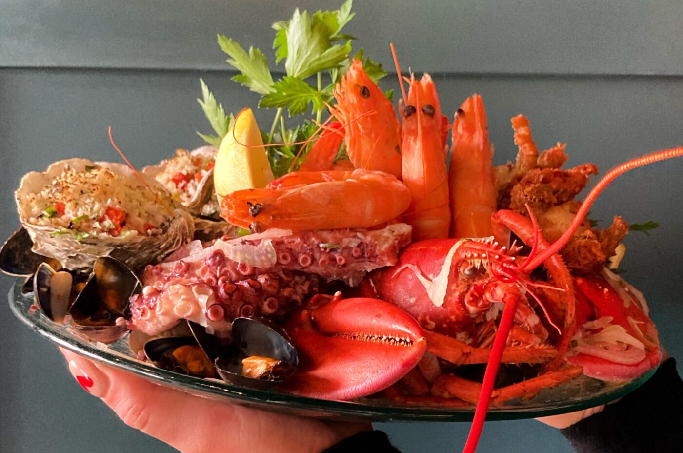 The LeftField Seafood Platter in Edinburgh