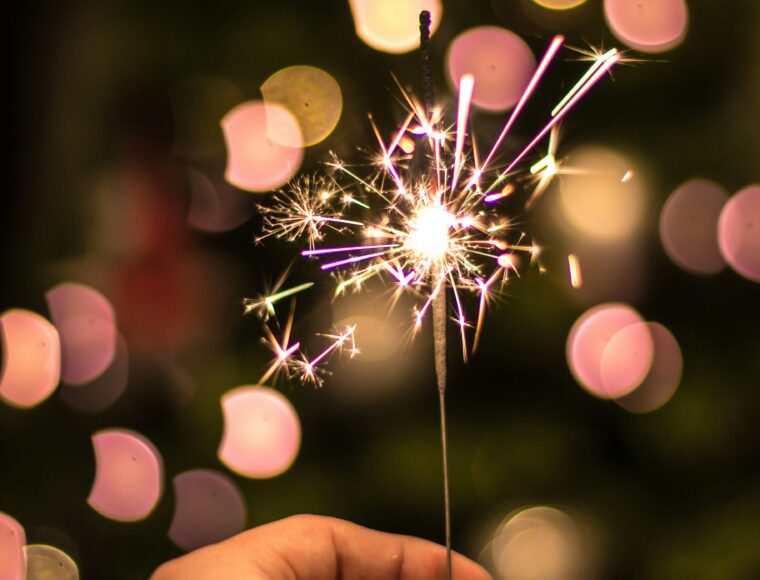 A sparkler at the Chelsea Late Party at the Chelsea Flower Show 2024