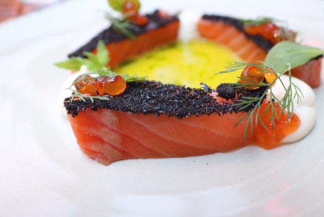 Cured Salmon at Forage and Chatter, Edinburgh.
