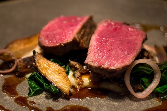 Close up of a rump of Lamb at Forage and Chatter, Edinburgh.