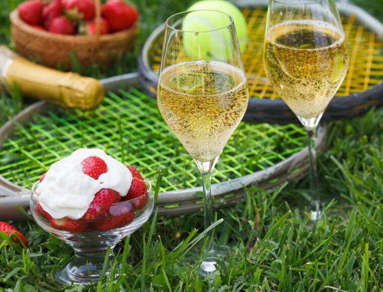 Strawberries and Cream with Champagne at Wimbledon